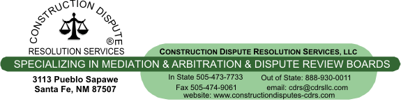 Dispute Resolution by Custom Construction Concepts
